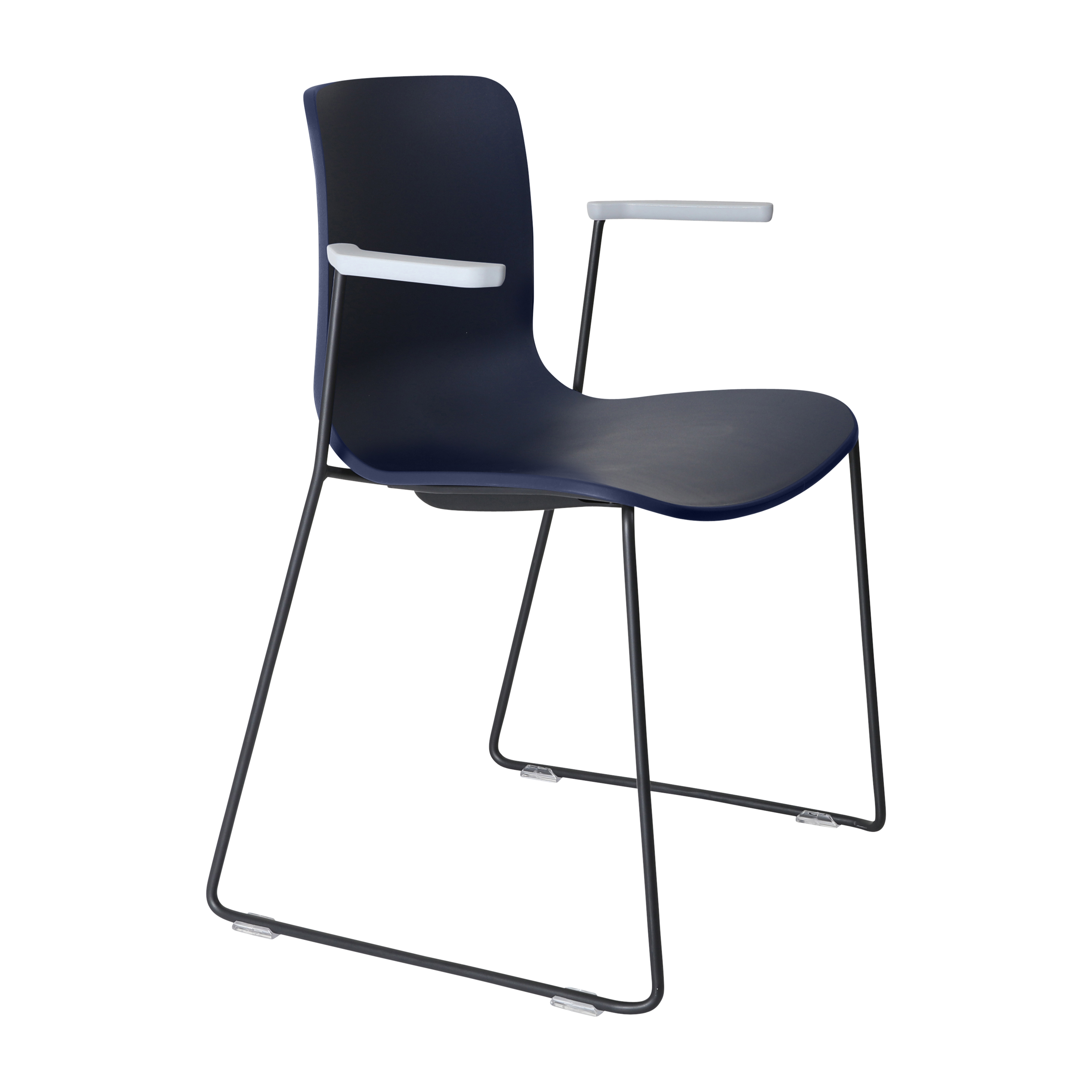 Acti Armchair (Navy Blue / Sled Base Arms)